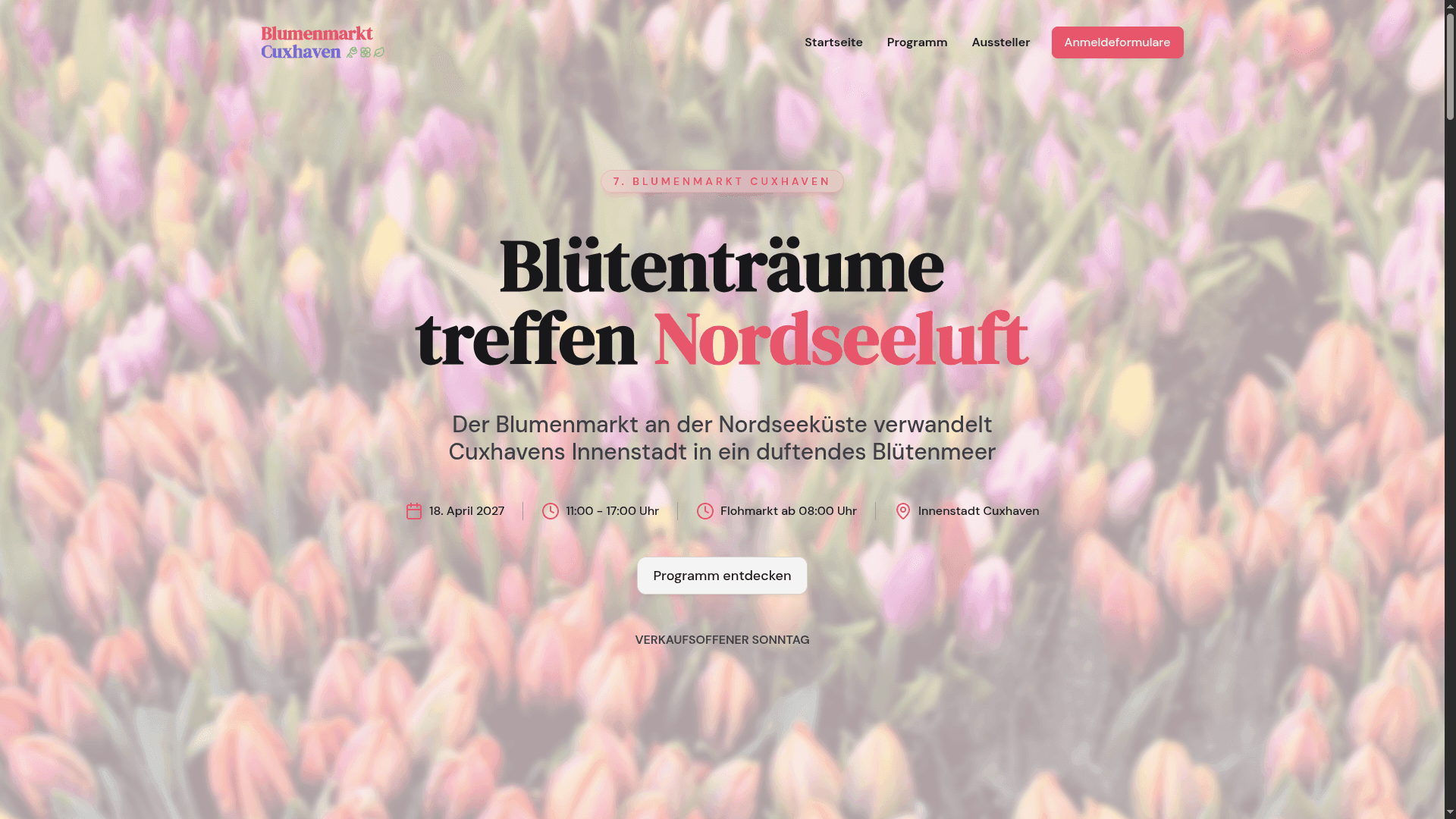 Blumenmarkt Cuxhaven — Bild 1