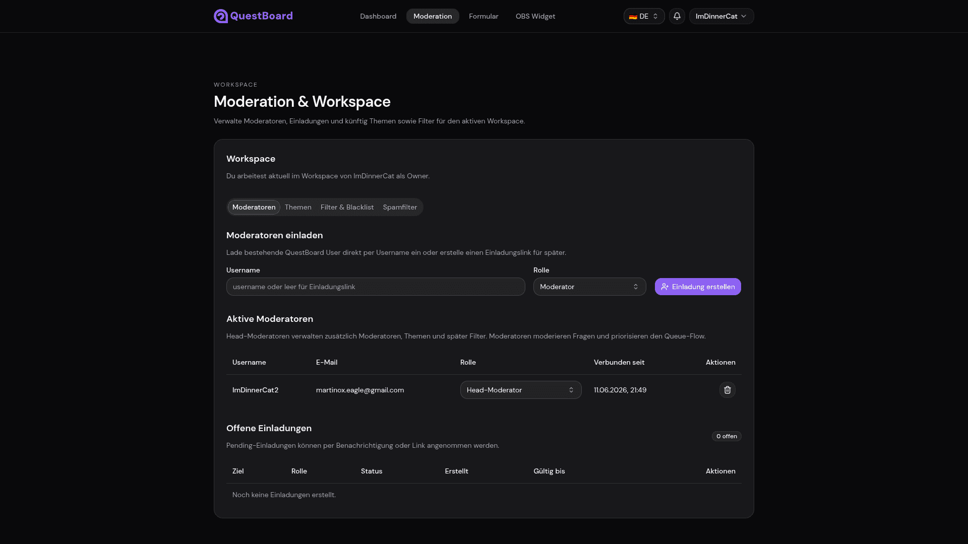 QuestBoard — Vorschau 2